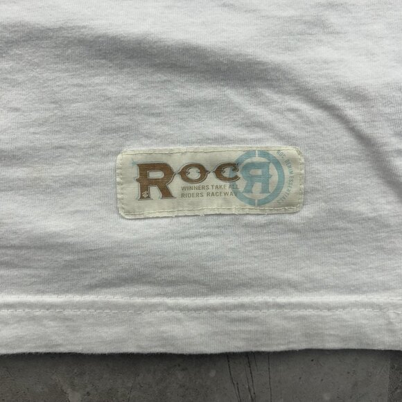 Vintage Rocawear Graphic Tee Mens 2XL XXL y2k Ringer Embroidered Hip Hop Rap - Picture 5 of 12